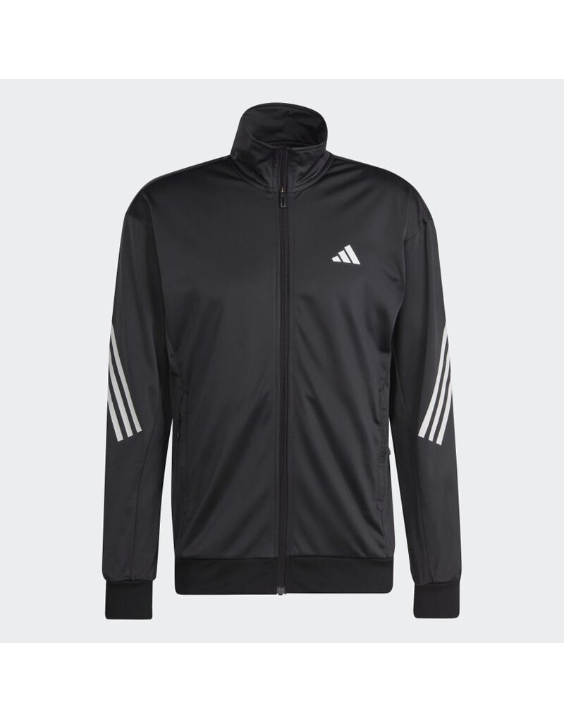 Adidas 3 Stripe Knitted Jacket Black - Men's