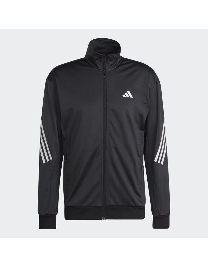 Adidas 3 Stripe Knitted Jacket Black - Men's