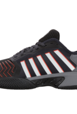 K-Swiss Pickleball Supreme Jet Black/Steel Gray/Spicy Orange (M)