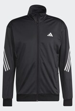 Adidas 3 Stripe Knitted Jacket Black - Men's