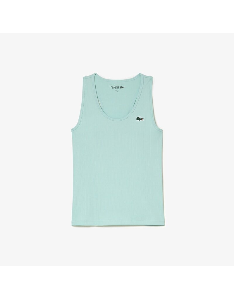 Lacoste Slim Fit Ribbed Tank Top Mint