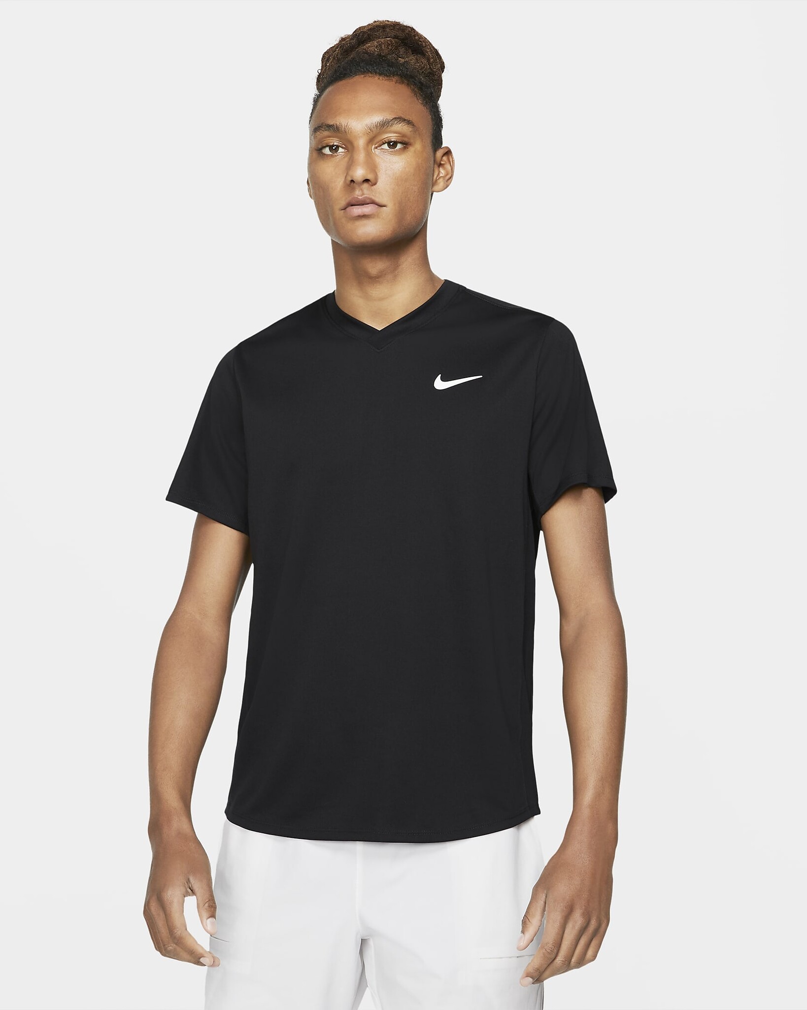 Court Dri-Fit Victory Crew Black - Tennis Topia