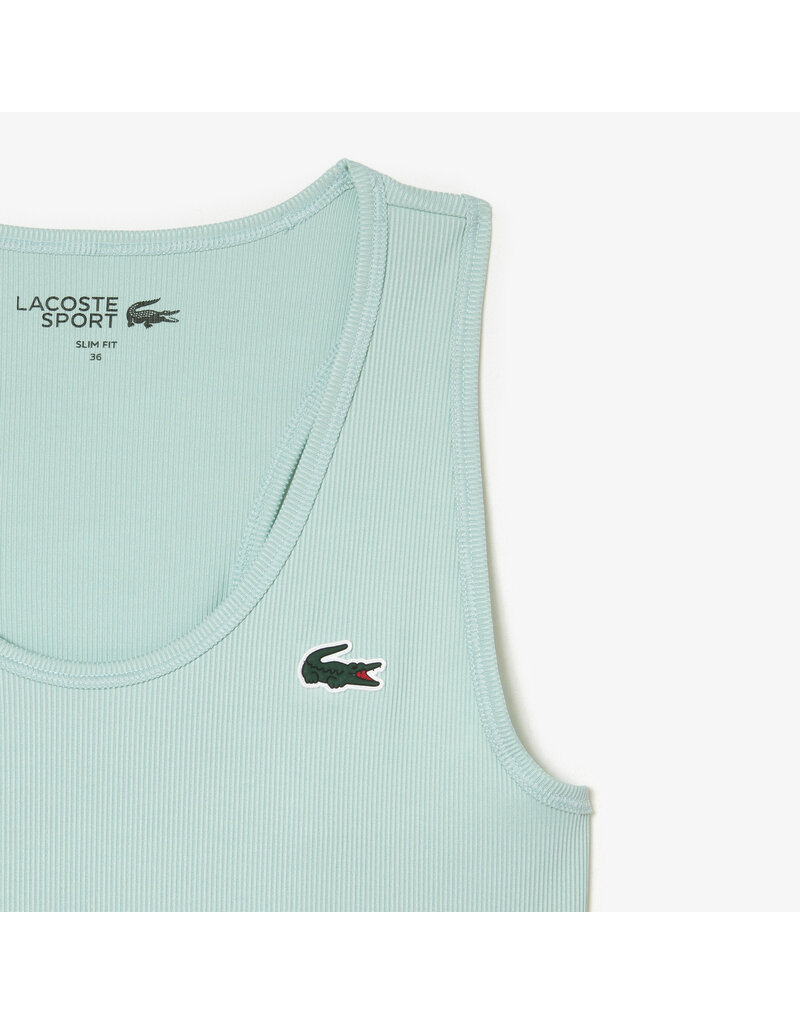 Lacoste Slim Fit Ribbed Tank Top Mint