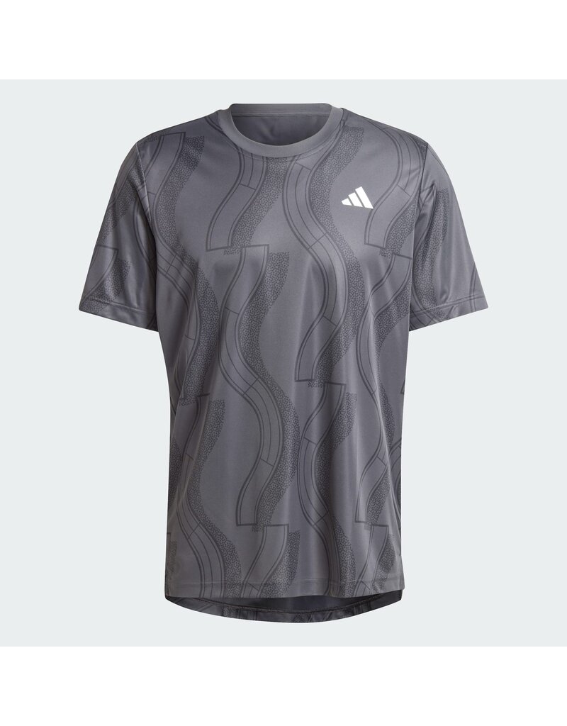Adidas Men's Adidas Club Tennis Graphic Tee Gray