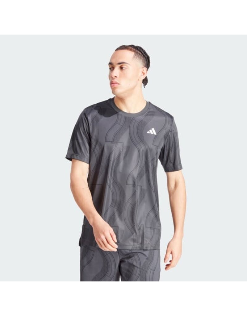Adidas Men's Adidas Club Tennis Graphic Tee Gray