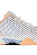 K-Swiss Hypercourt Express 2 White/Peach/Heather Junior Shoe