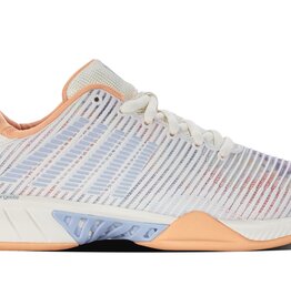 K-Swiss Hypercourt Express 2 White/Peach/Heather Junior Shoe