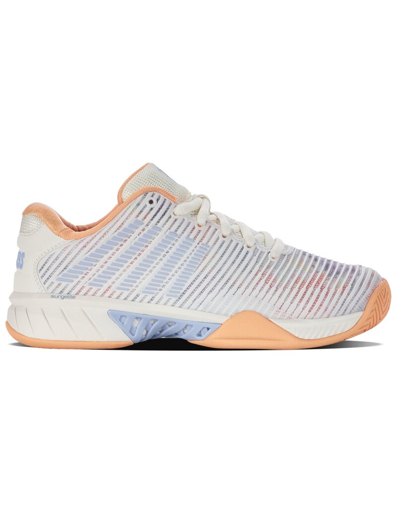 K-Swiss Hypercourt Express 2 White/Peach/Heather Junior Shoe