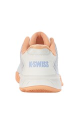 K-Swiss Hypercourt Express 2 White/Peach/Heather Junior Shoe