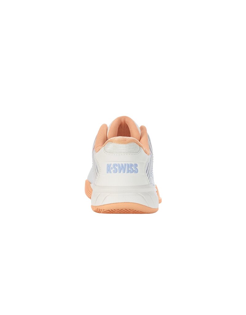 K-Swiss Hypercourt Express 2 White/Peach/Heather Junior Shoe