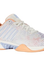K-Swiss Hypercourt Express 2 White/Peach/Heather Junior Shoe