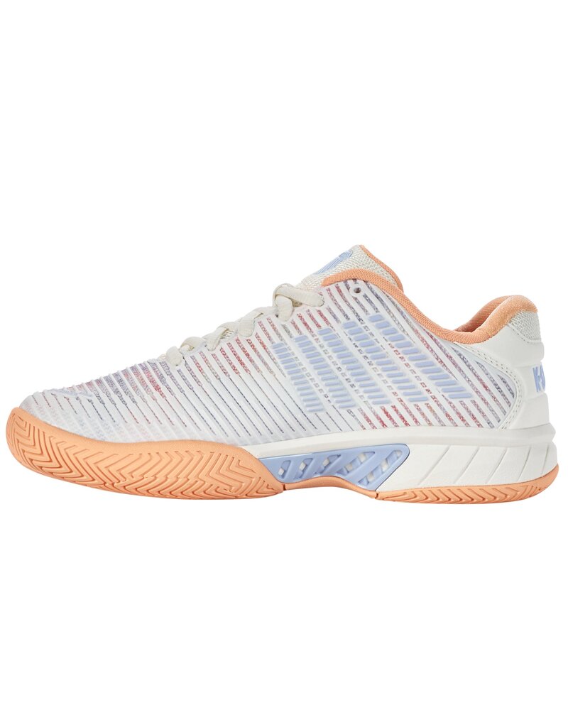 K-Swiss Hypercourt Express 2 White/Peach/Heather Junior Shoe