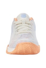 K-Swiss Hypercourt Express 2 White/Peach/Heather Junior Shoe