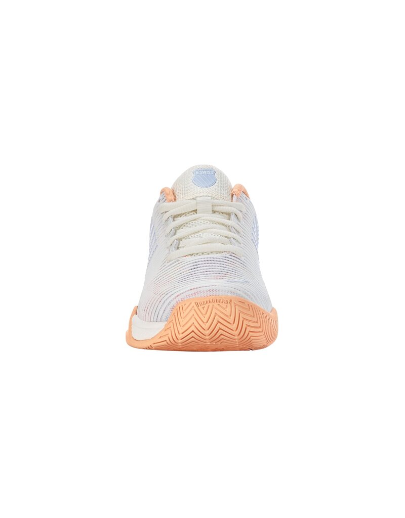 K-Swiss Hypercourt Express 2 White/Peach/Heather Junior Shoe