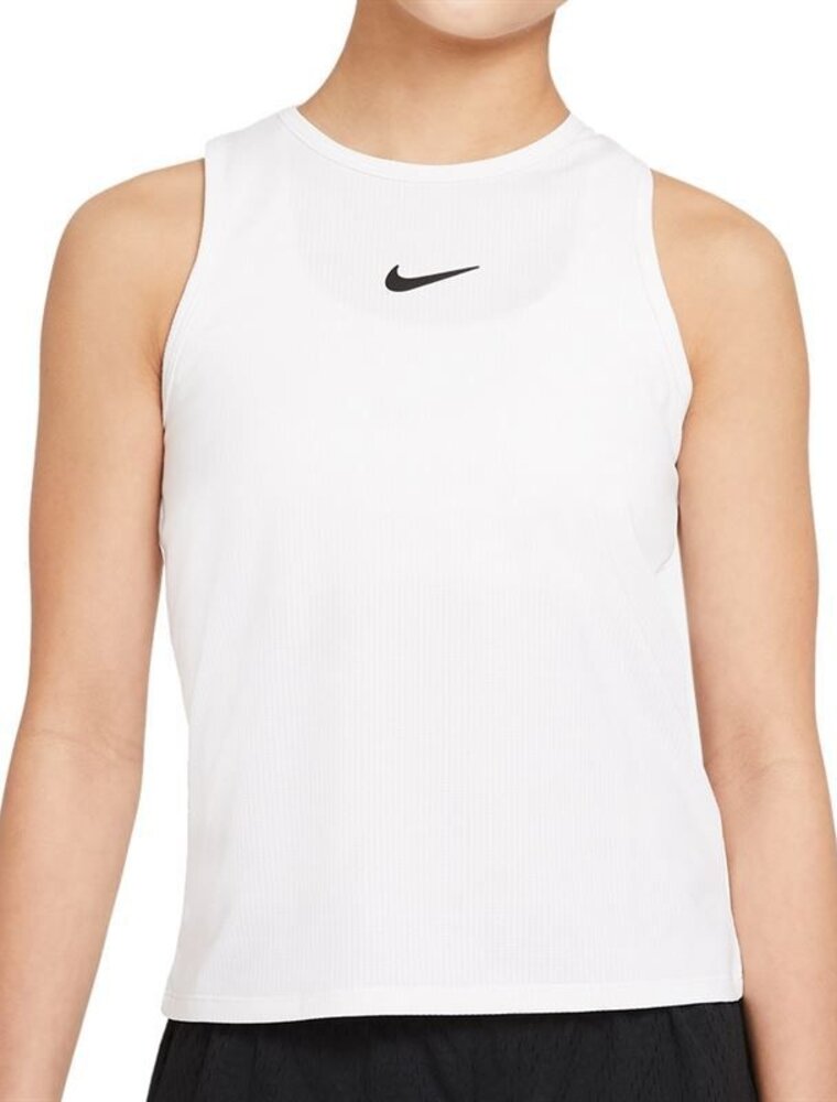 Nike Girls Nike Court Dri Fit Victory Tank White