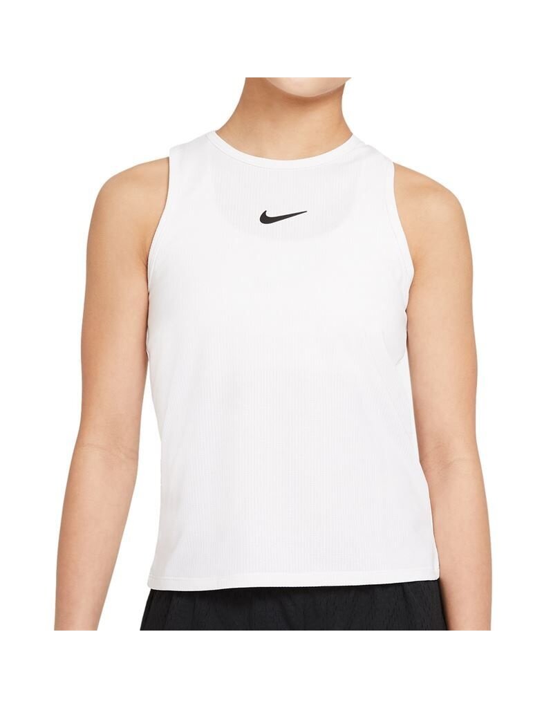 Nike Girls Nike Court Dri Fit Victory Tank White