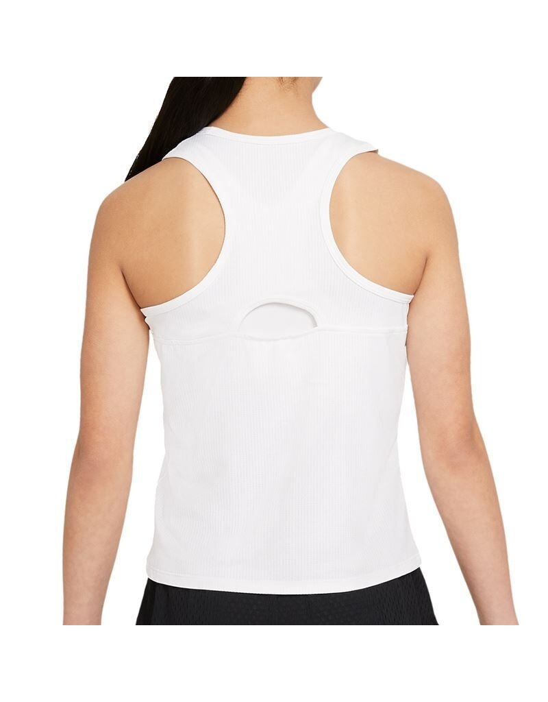 Nike Girls Nike Court Dri Fit Victory Tank White