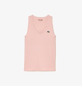 Lacoste Citi Open Women's SPORT Slim Fit Ribbed Tank Top Pink