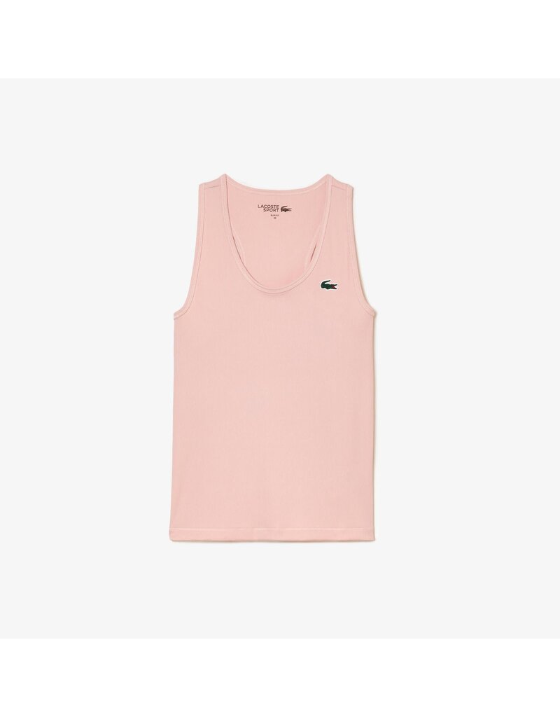 Lacoste Citi Open Women's SPORT Slim Fit Ribbed Tank Top Pink
