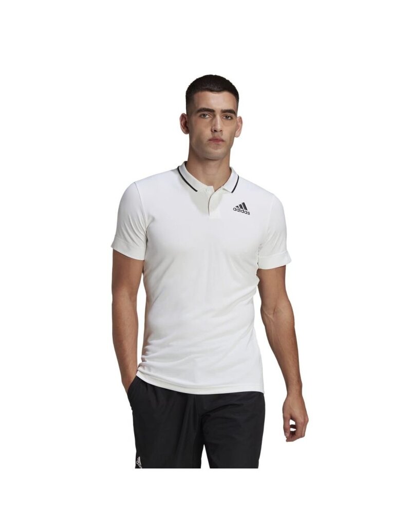 Adidas Mens Adidas Tennis FreeLift Polo Shirt White