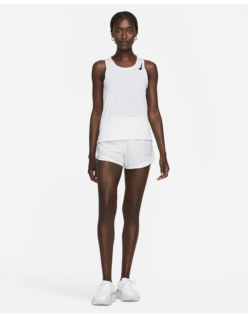 Nike Girls' Dry Tempo Running Shorts White