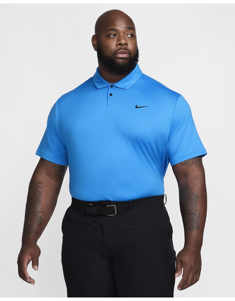 Nike Dri Fit Solid Polo Shirt Blue