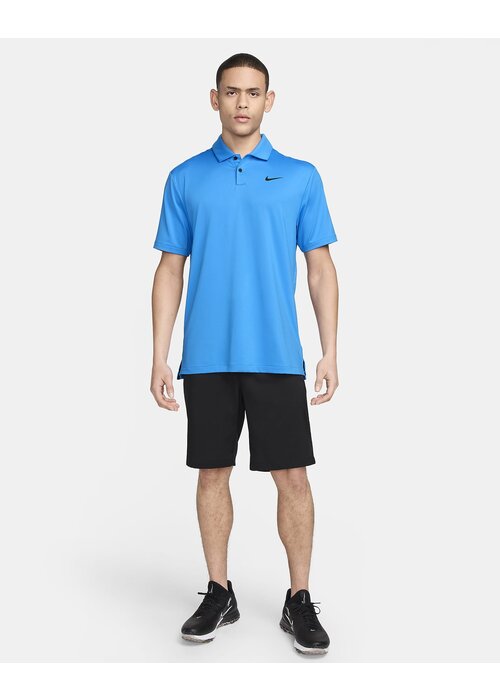 Nike Dri Fit Solid Polo Shirt Blue