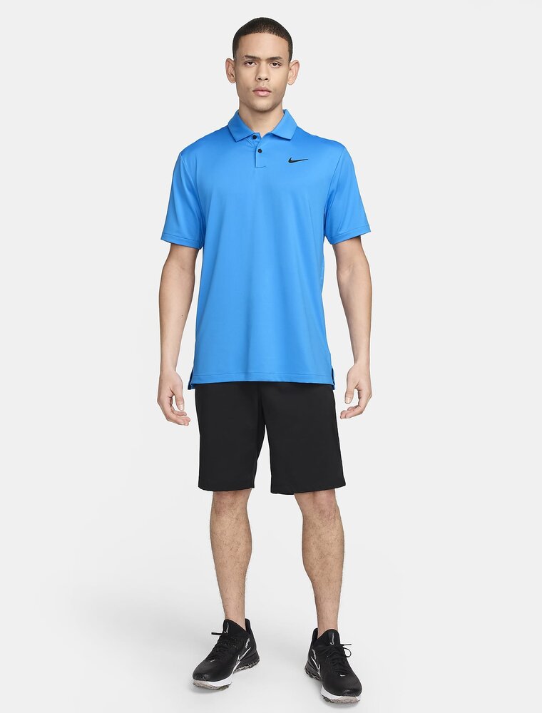 Nike Dri Fit Solid Polo Shirt Blue