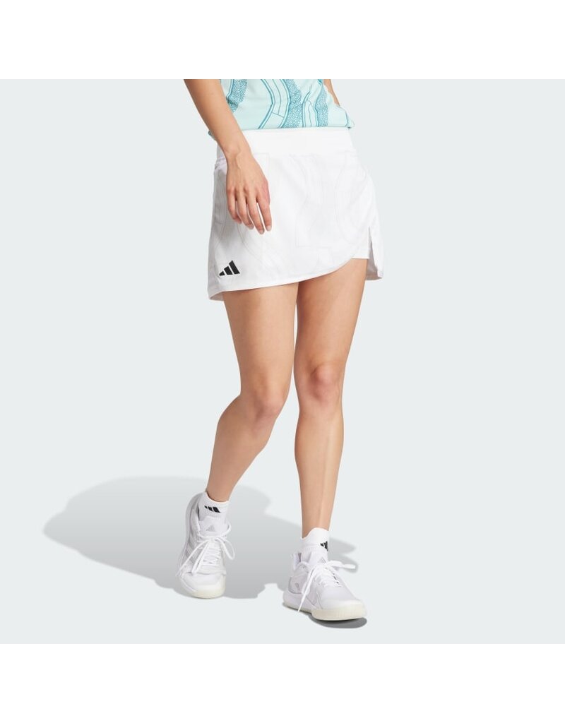 Adidas Women's Club Tennis Graphic Skirt White