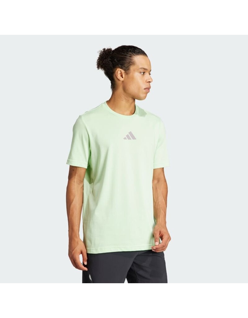 Adidas Men's Adidas Tennis Ball Slam Graphic Tee Green
