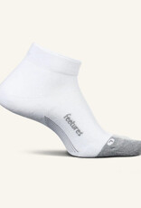 Feetures Elite Max Cushion No-Show Tab Socks White/Grey L