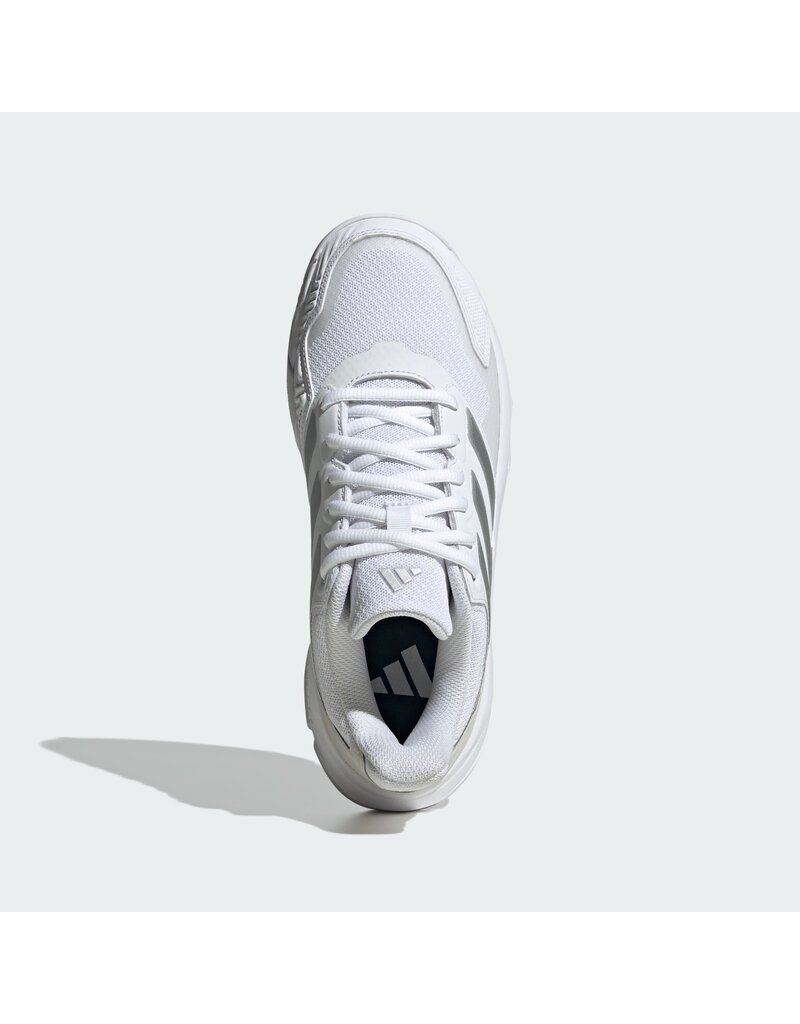 Adidas Woman's CourtJam Control 3 Cloud White / Silver Metallic / Grey One