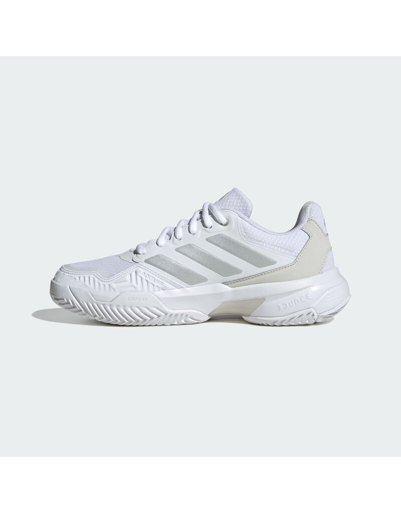 Adidas Woman's CourtJam Control 3 Cloud White / Silver Metallic / Grey One