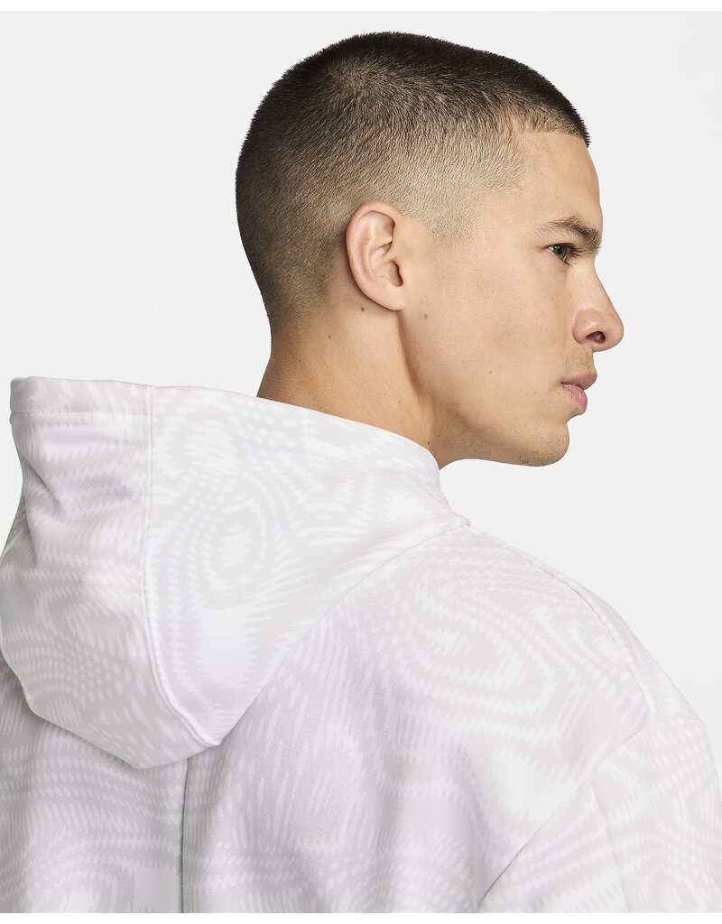 Nike NikeCourt Heritage Men's Dri-FIT Fleece Tennis Hoodie White Medium
