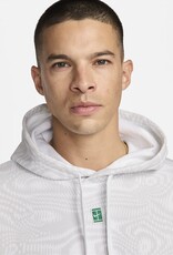 Nike NikeCourt Heritage Men's Dri-FIT Fleece Tennis Hoodie White Medium