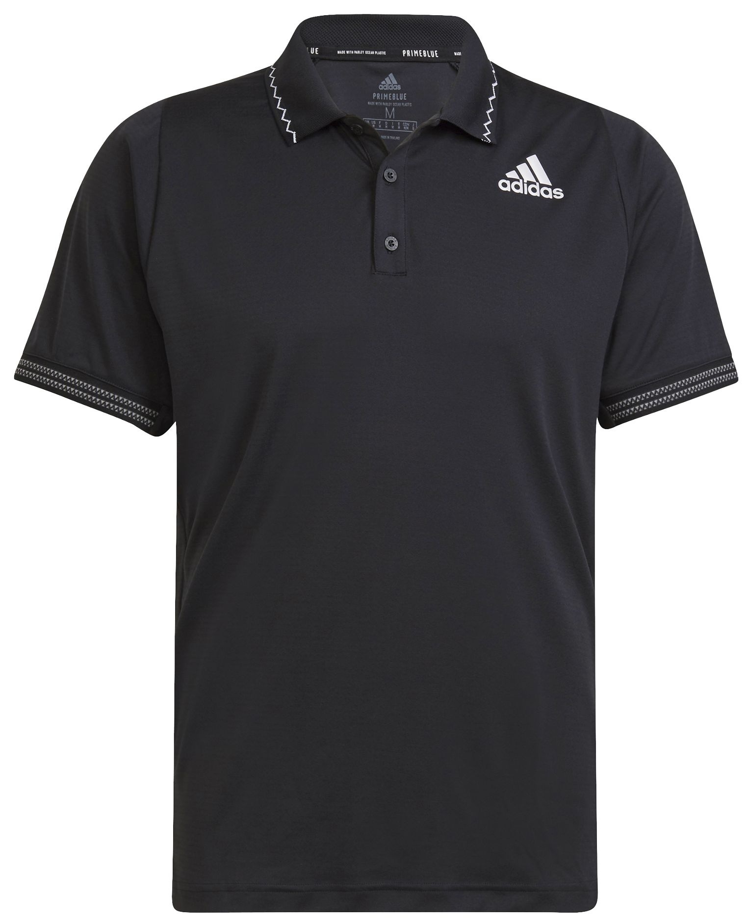Adidas Men's Tennis Freelift Polo Shirt Black - Tennis Topia