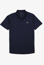 Lacoste SPORT Breathable Run-Resistant Interlock Polo Navy