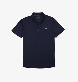 Lacoste SPORT Breathable Run-Resistant Interlock Polo Navy