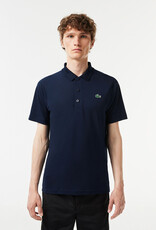 Lacoste SPORT Breathable Run-Resistant Interlock Polo Navy