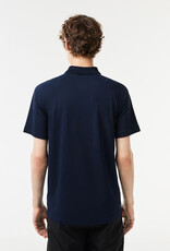 Lacoste SPORT Breathable Run-Resistant Interlock Polo Navy