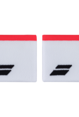 Babolat Babolat Logo Wristbands White/Strike Red