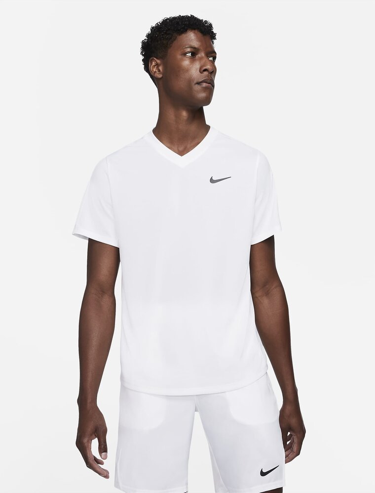 Nike Court Dryfit Victory Top White Medium