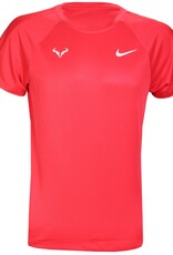 Nike Rafa Challenger Dri-Fit Short Sleeve Tennis Top Red