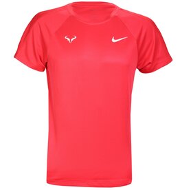 Nike Rafa Challenger Dri-Fit Short Sleeve Tennis Top Red