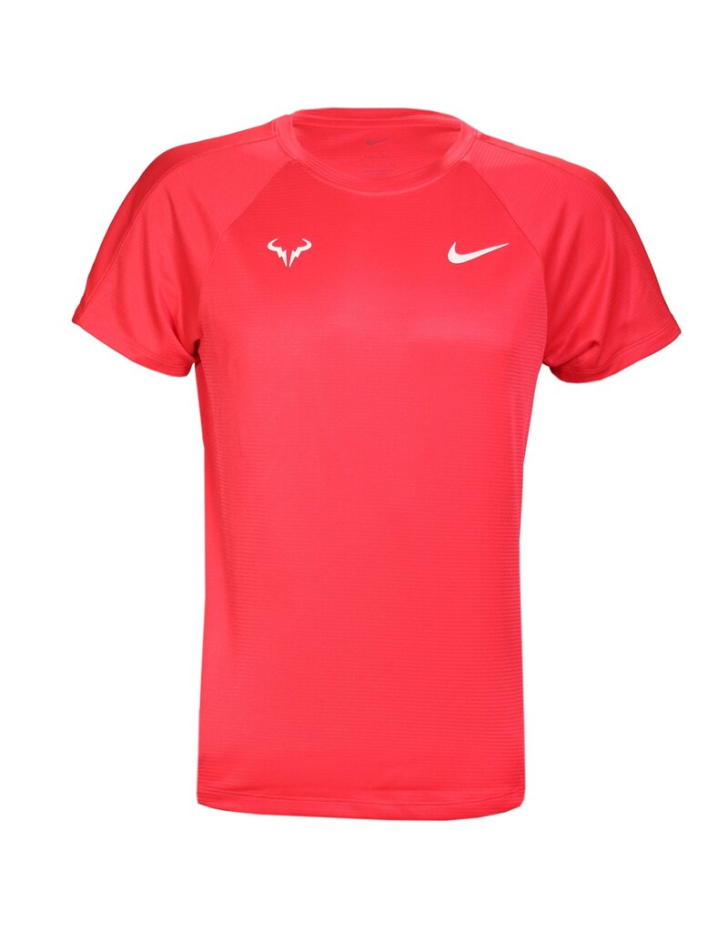 Nike Rafa Challenger Dri-Fit Short Sleeve Tennis Top Red