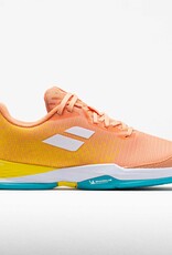 Babolat Jet Mach 3 All Court Junior Shoe- Coral/Gold Fusion