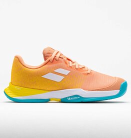 Babolat Jet Mach 3 All Court Junior Shoe- Coral/Gold Fusion