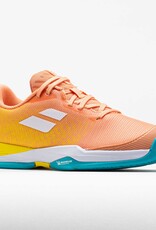 Babolat Jet Mach 3 All Court Junior Shoe- Coral/Gold Fusion