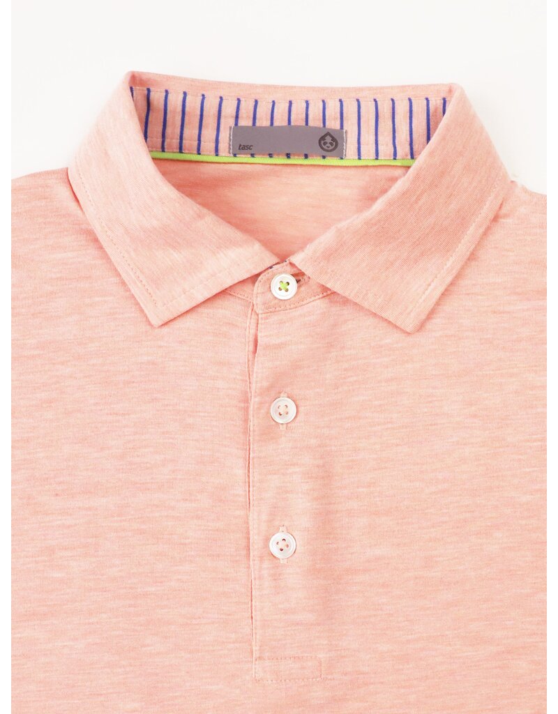 Tasc Cloud Lightweight Polo  Shirt - Lotus Heather