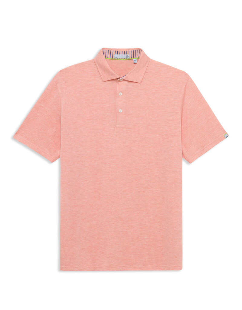 Tasc Cloud Lightweight Polo  Shirt - Lotus Heather